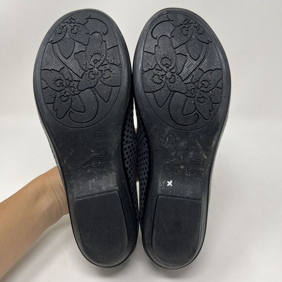 Dansko Olivia Slip On Shimmer Polka Dot Flats Loafers Black EU 37 Women’s Size 7 - Picture 11 of 11